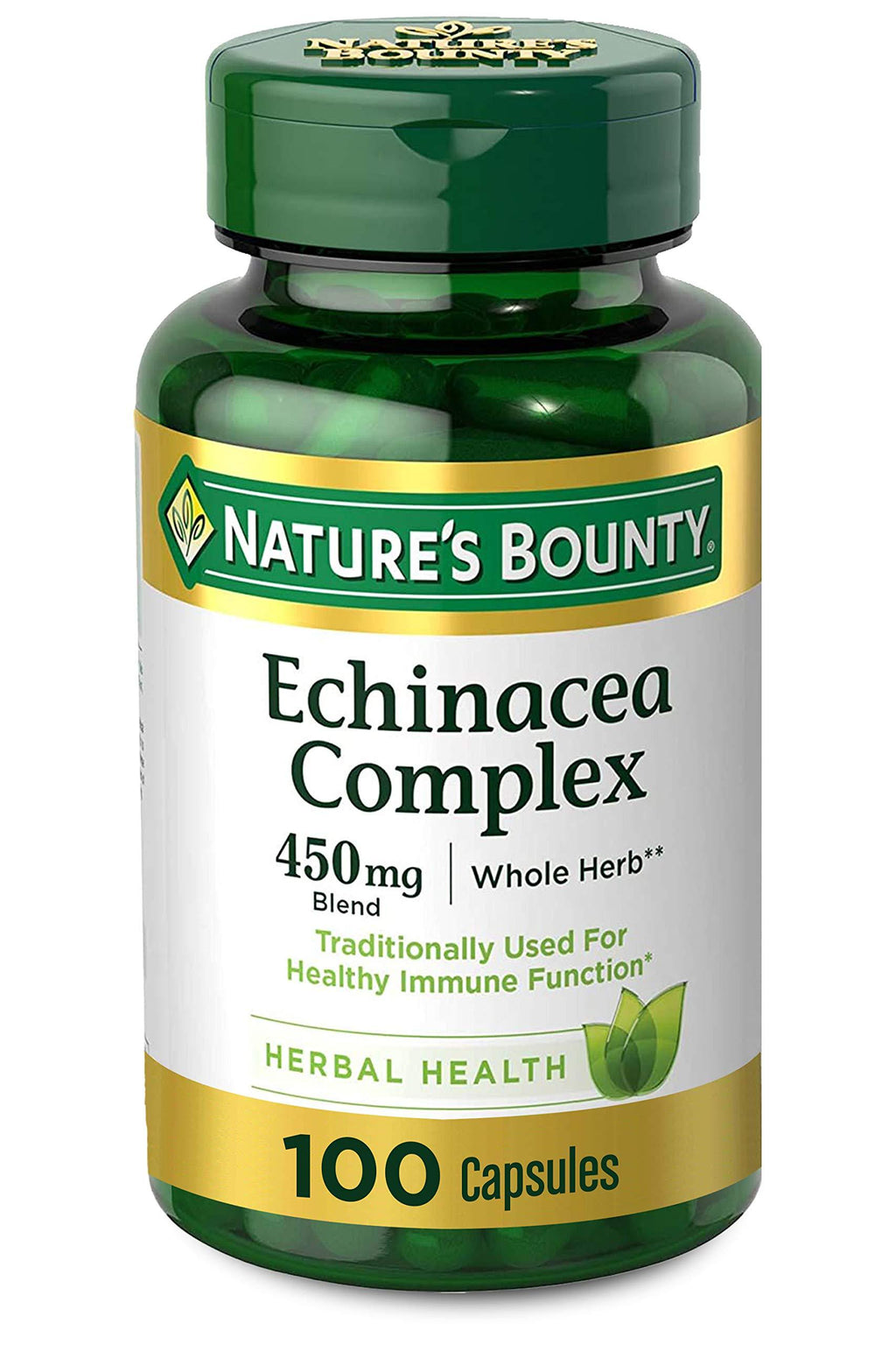 Echinacea Complex by Nature's Bounty, Herbal Supplement, Supports immune Health, 450 mg, 100 Capsules Echinacea Complex - BeesActive Australia
