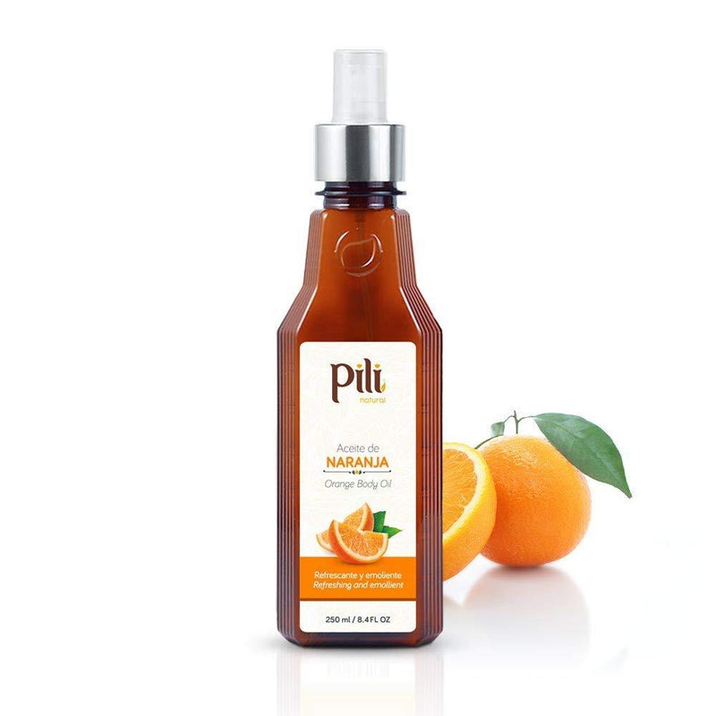 Pili Natural Orange Oil - Skin Tonic and Moisturizing Body Oil - Massage Oil. Prevents Cellulite, Stretch Marks, Firms & Tightens Skin. 8.4 fl oz. - BeesActive Australia