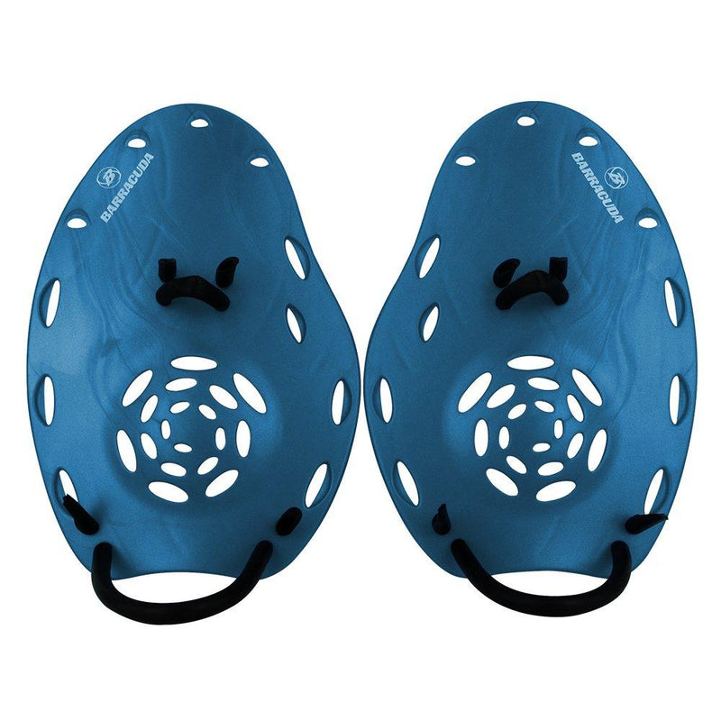 [AUSTRALIA] - Barracuda HYDROMAX HAND PADDLES - Professional Swim Training Aid Adjustable Straps, 3 different sizes (S/M/L) for all swimming levels and strokes Adults & Youth M/Blue 