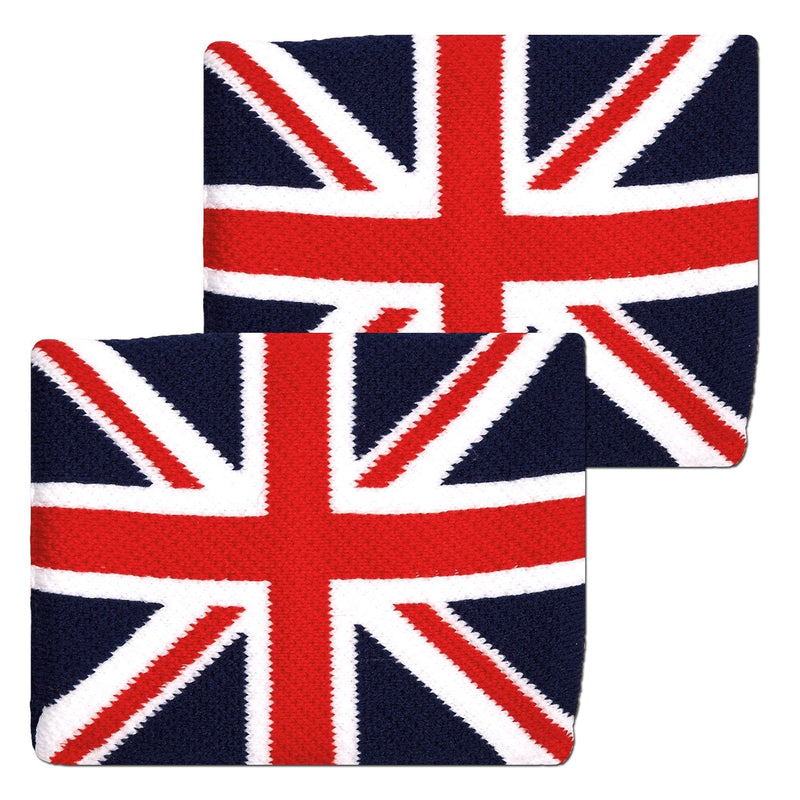 Unique Sports Flag Wristbands, Great Britian Flag sweatbands, UK - BeesActive Australia