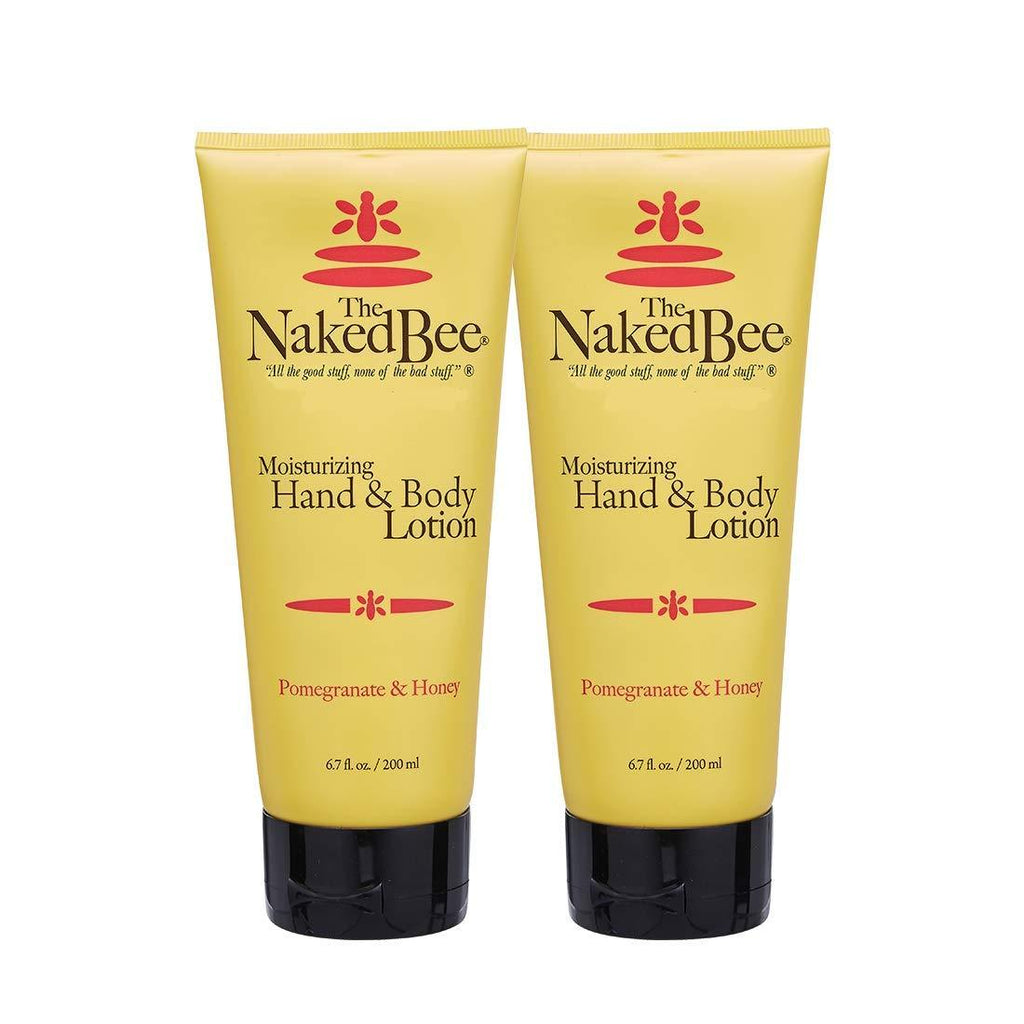 The Naked Bee Pomegranate & Honey Hand and Body Lotion, 6.7oz - 2 Pack - BeesActive Australia