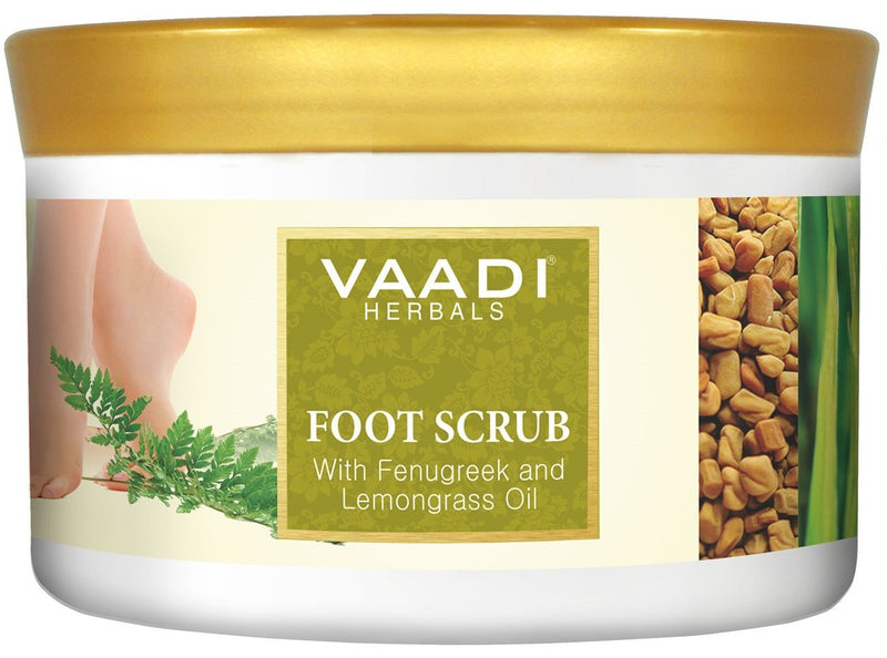 Foot Scrub - Foot Scrub Exfoliator - Foot Scrub Cream - Natural, Anti-fungal Callus Remover - Fast Absorbing - Makes Your Feet Super Soft - Vaadi Herbals (Pack of 1 X 500Gm) (17.64 Oz) - BeesActive Australia