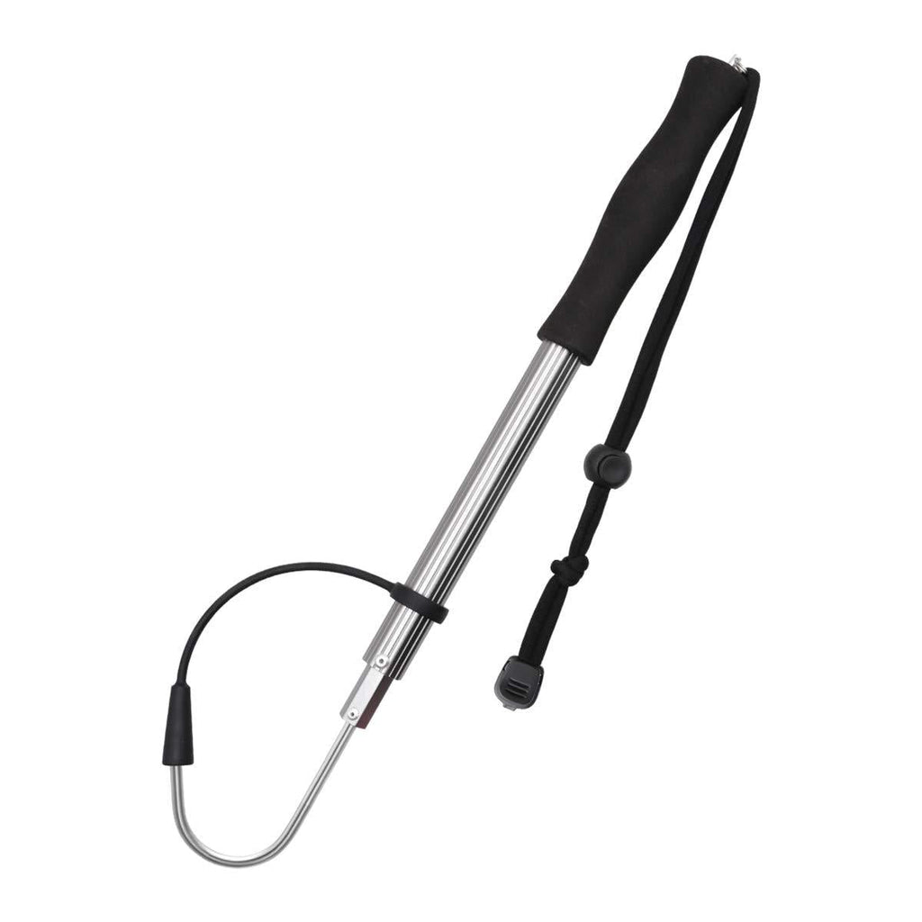 [AUSTRALIA] - SAN LIKE Telescopic Fishing Gaff,Aluminum/Fiberglass Pole with Nonslip EVA Handle,Stainless Steel Hook with M8 Screw, Fish Gaff Can Float When Extending - Good for Freshwater and Saltwater Fishing Aluminium Alloy-15.3-35.4inch 