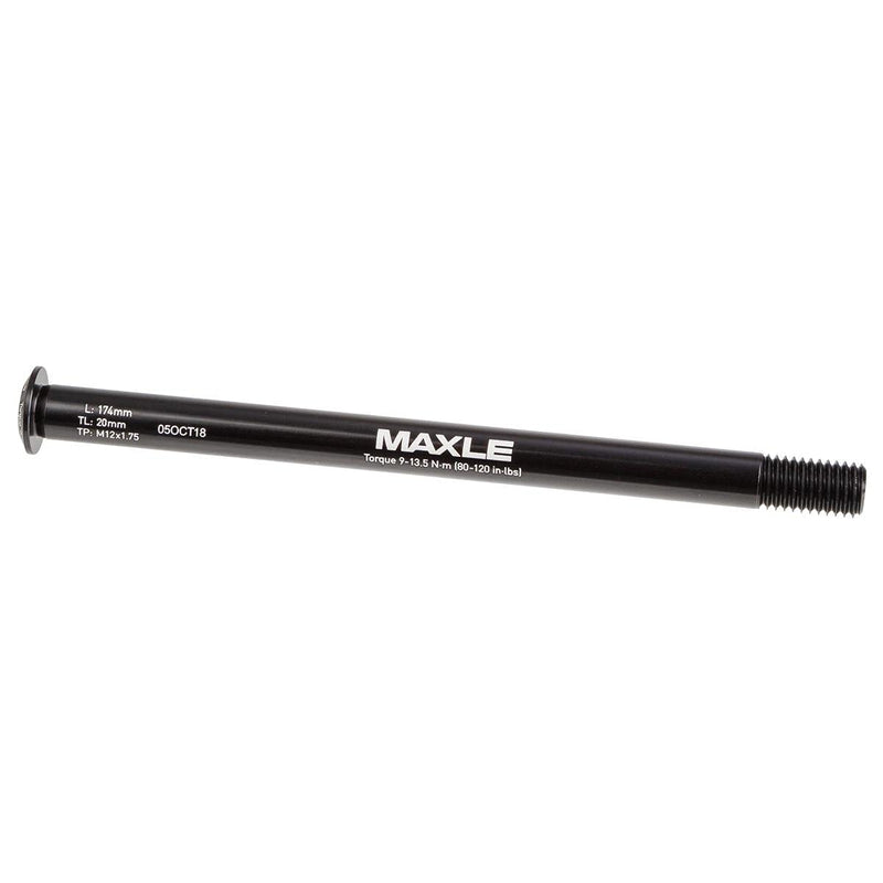 SRAM Maxle Stealth Rear MTB, 12X142, 174mm, Length 20mm, Thread Pitch M12X1.75 Standard Frames Axle, Black, 12X142mm - BeesActive Australia