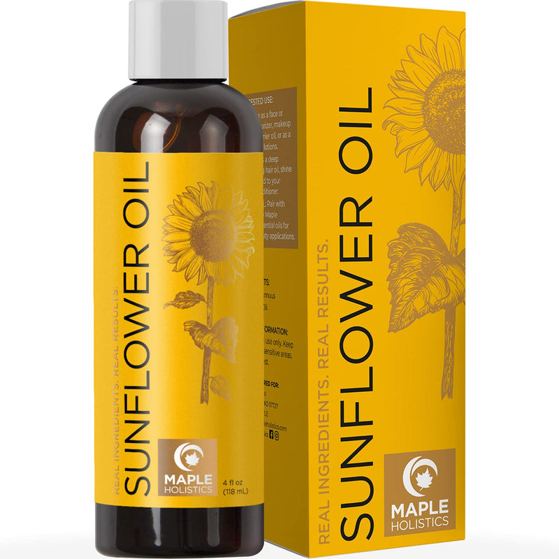 Sunflower Oil for Hair Skin and Nails - Anti Aging Skin Care with Vitamin E Oil for Skin and Hair Care - Pure Sunflower Oil for Skin Moisturizer for Dry Skin and Carrier Oil for Essential Oils Mixing - BeesActive Australia