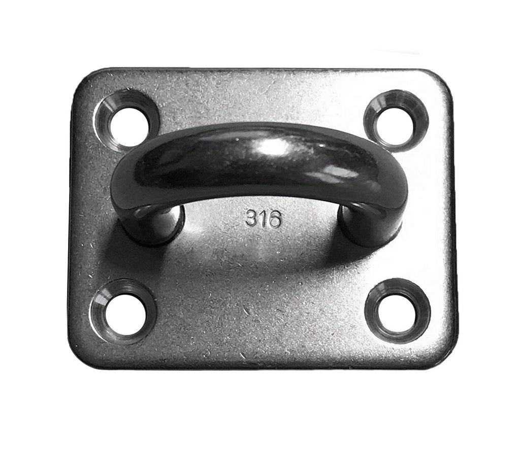 [AUSTRALIA] - Stainless Steel 316 Square Pad Eye 5/16" 8mm (50mm x 40mm) Marine Grade 