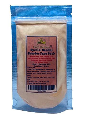 Pam Herbals Special Sandalwood DIY Powder For Face pack,Worship & Auspicious occasions (Sandalwood Powder 50g Pouch) - BeesActive Australia