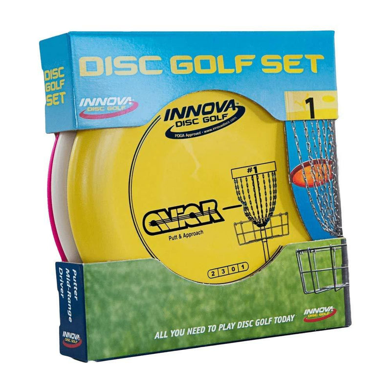 [AUSTRALIA] - Innova Disc Golf Set – Driver, Mid-Range & Putter, Comfortable DX Plastic, Colors May Vary (3 Pack) NA 
