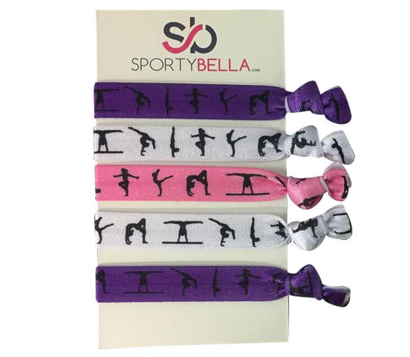 Infinity Collection Gymnastics Hair Ties- Girls Gymnastics Hair Accessories- Gymnastics Elastics for Gymnast - BeesActive Australia
