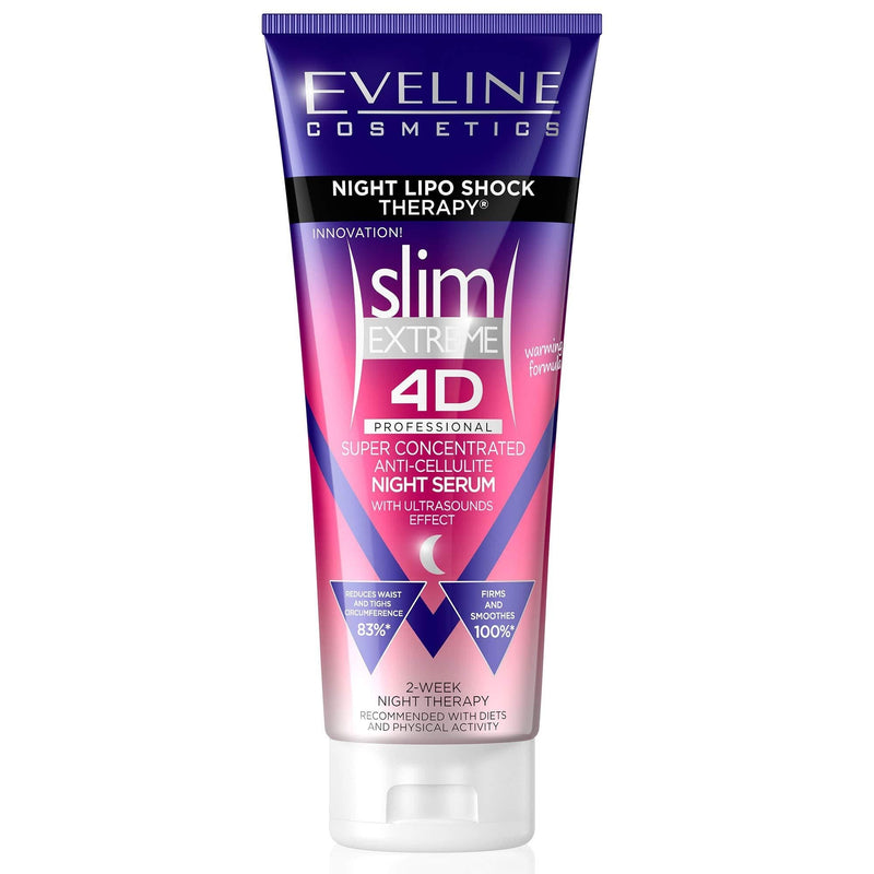 Eveline Cosmetics Slim Extreme 4D Super Concentrated Cellulite Cream with Night Lipo Shock Therapy - BeesActive Australia
