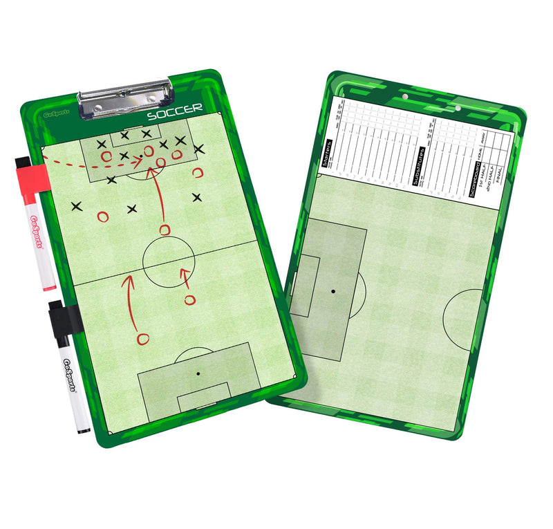 GoSports Coaches Boards - 2 Sided Premium Dry Erase Clipboards - Choose from Baseball, Basketball, Football, Soccer, Hockey, Lacrosse, or Volleyball - BeesActive Australia