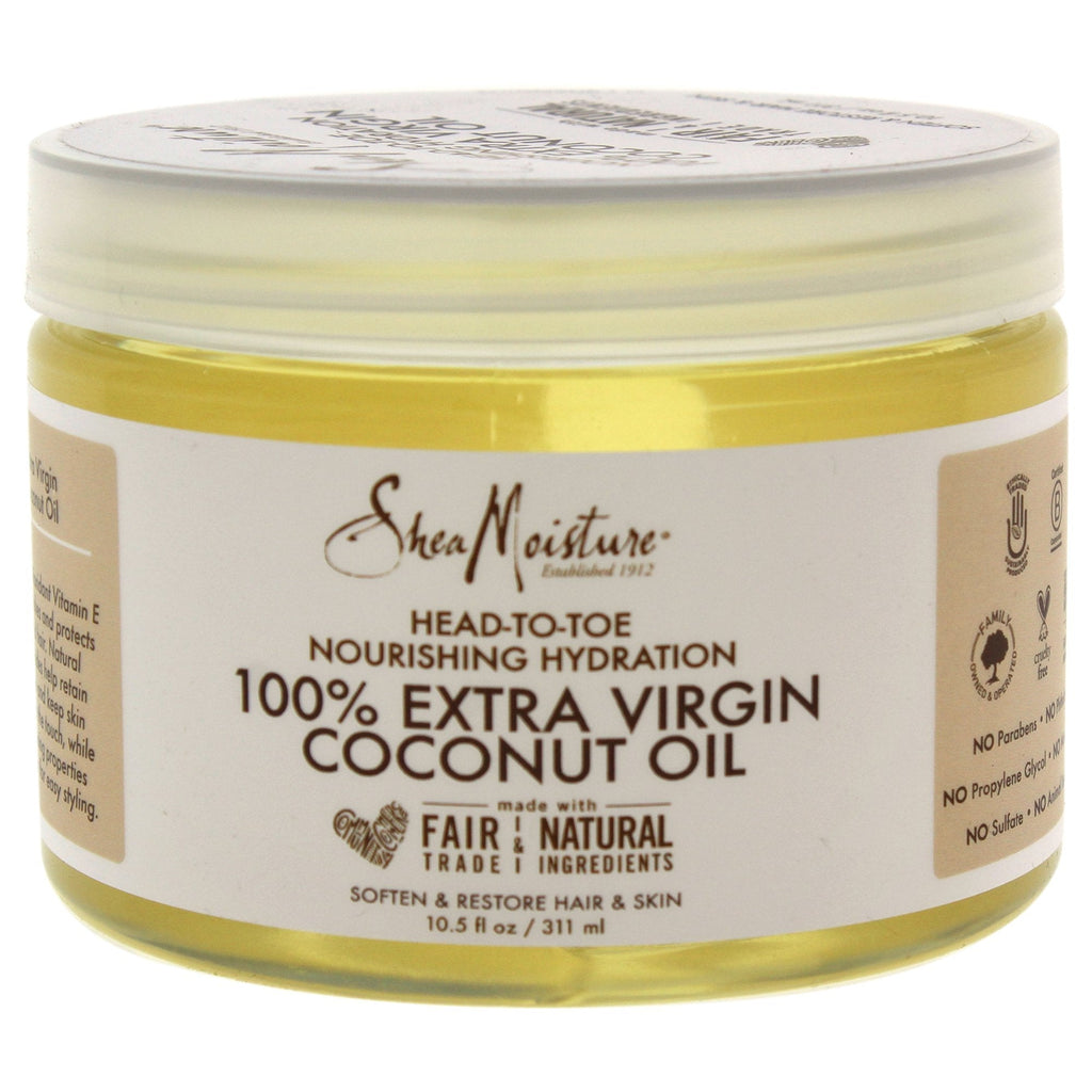 Shea Moisture 100% Extra Virgin Coconut Oil Head-to-Toe Nourishing Hydration for Unisex, 10.5 Ounce - BeesActive Australia
