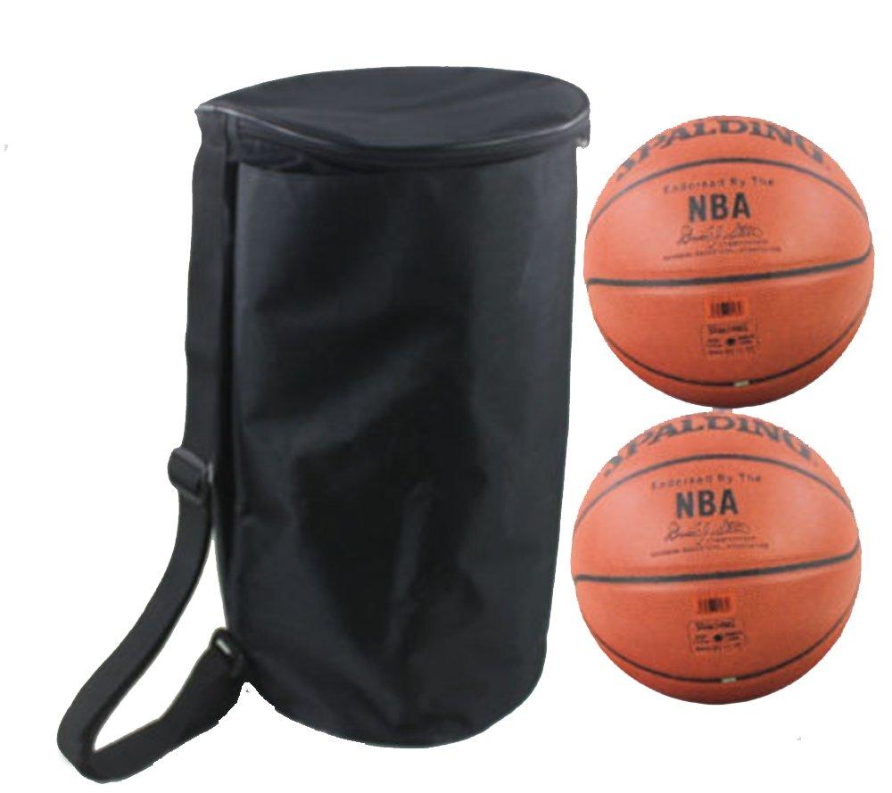 Professional 2 Basketballs/Volleyballs/Footballs Equipment Bags Waterproof Oxford Sports Duffel Bags Lightweight Portable Gym Tote Ball Storage Bag Organizer Backpack Carrier Holder Black - BeesActive Australia