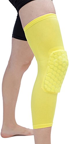 WEI LONG Compression Knee Sleeve - Elastic,Compression Knee Pads Keep Strong Support in Place, Daily Use-Protect The Knees (Size M, Yellow) Yllow - BeesActive Australia