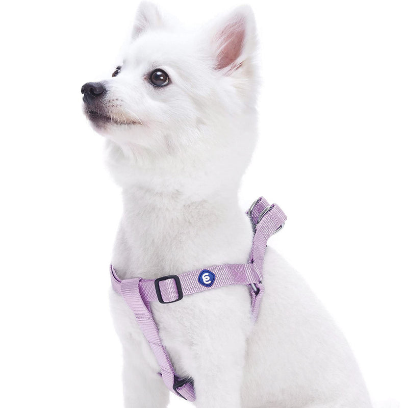 Blueberry Pet Essentials 20+ Colors Classic Solid Color Step-in Dog Harnesses/Harness Vests (16.5" - 21.5") Chest Girth (Pack of 1) Lavender - BeesActive Australia