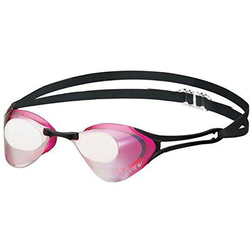 [AUSTRALIA] - VIEW Swimming Gear V-127 Blade Zero Racing Swim Goggles Dark Mauve/Silver Mirrored Lens 