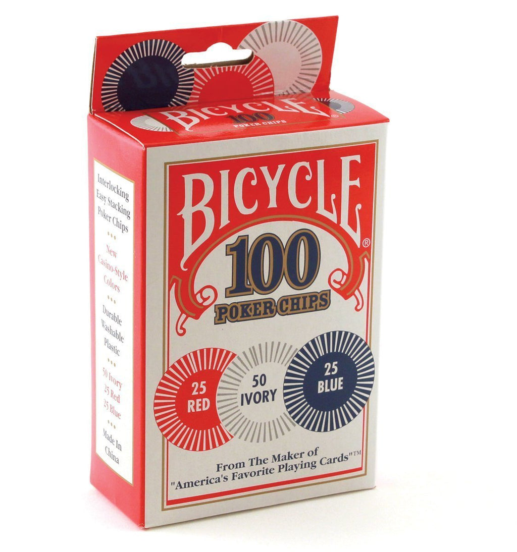 [AUSTRALIA] - Bicycle Poker Chips - 100 count with 3 colors (2 Pack) 