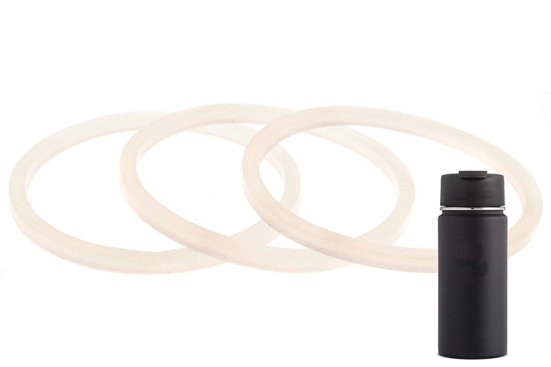 3-Pack of Hydro Flask-Compatible Wide Mouth Lid Gaskets / Seals / Rubber Stoppers - BPA / Phthalate / Latex - Free - BeesActive Australia