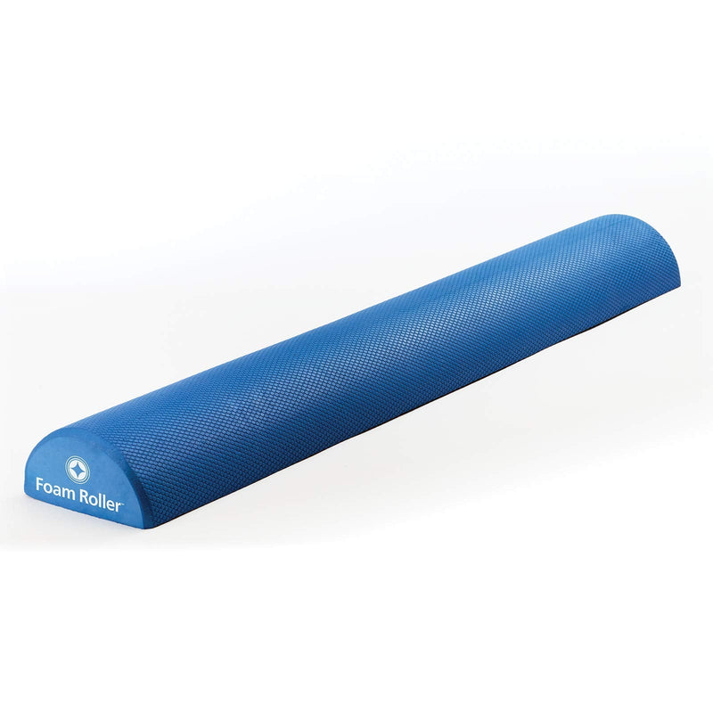 STOTT PILATES Soft Density Deluxe Half Foam Roller, Blue, 36"/92cm - BeesActive Australia