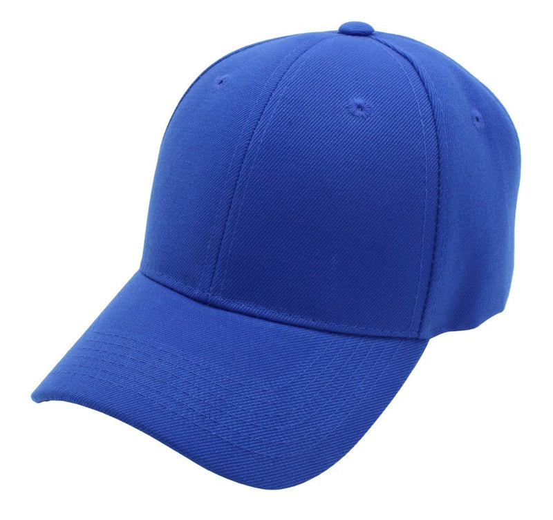 Top Level Baseball Cap Men Women - Classic Adjustable Plain Hat Royal - BeesActive Australia