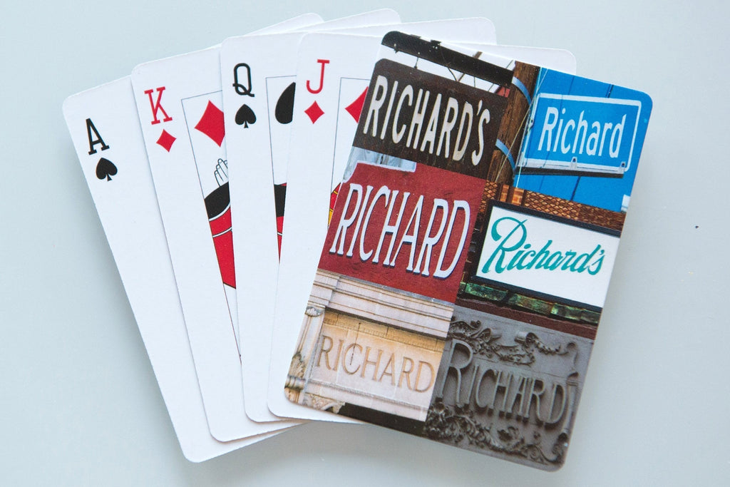 [AUSTRALIA] - RICHARD Personalized Playing Cards - featuring photos of actual signs 