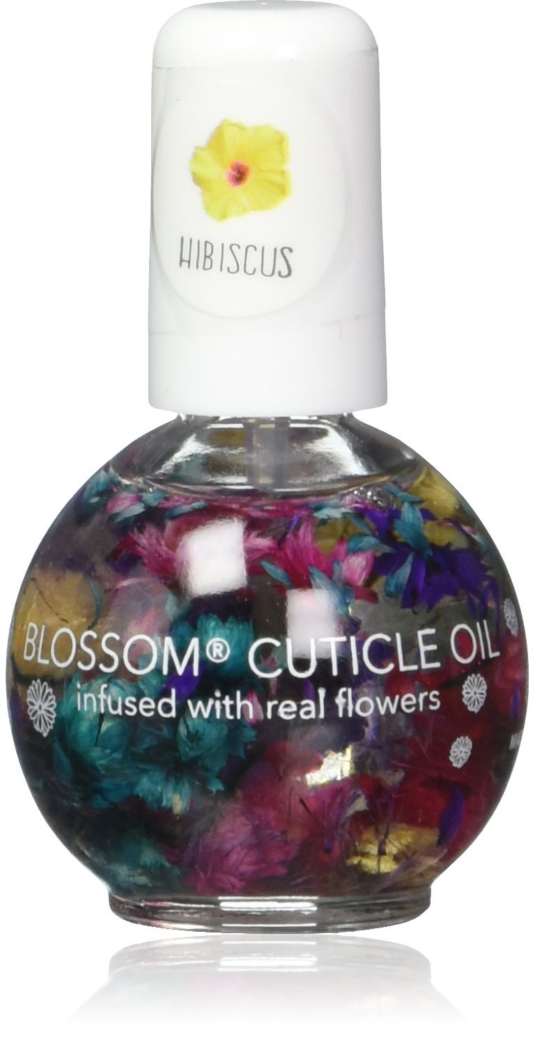 Blossom Scented Cuticle Oil (0.42 oz) infused with REAL flowers - made in USA (Hibiscus) Hibiscus - BeesActive Australia