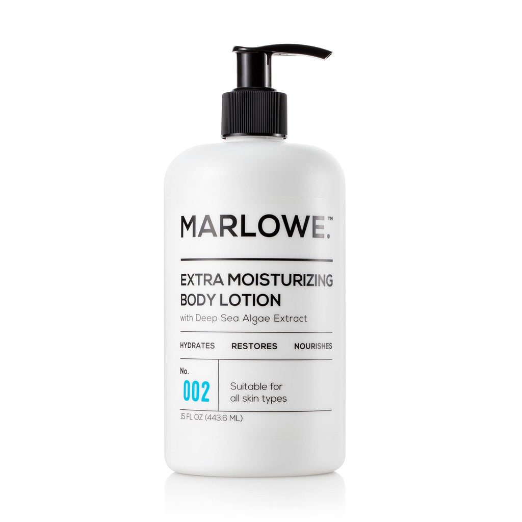 MARLOWE. 002 Extra Moisturizing Body Lotion 15 oz | Daily Lotion for Dry Skin for Men and Women | Light Fresh Scent | Includes Natural Extracts - BeesActive Australia