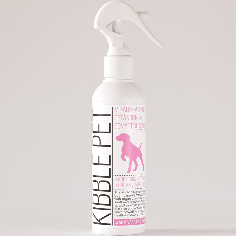 Pet Detangling Spray Professional Grooming, Hydrates & Softens Coat, Hair Tangle & Matted Remover, Deodorizer , Warm Vanilla Amber Scent, Hypoallergenic, Sensitive Skin Safe, Made in The USA, 7.1 oz - BeesActive Australia