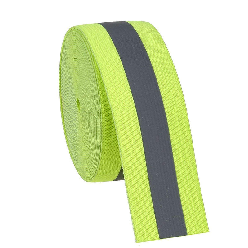Jocon Safety SF8100 Sew On Florescent Reflective Elastic Tape 2"X118"-Green Neon Green - BeesActive Australia
