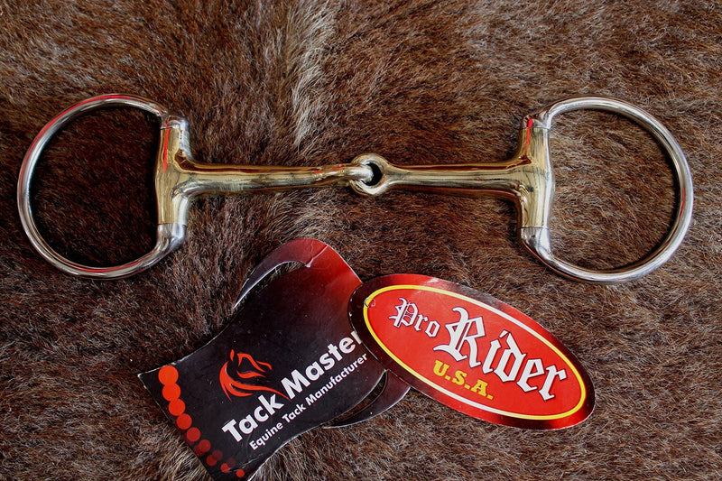[AUSTRALIA] - ProRider USA SS Copper 5" Mouth English Western Eggbutt Snaffle Horse Bit Tack Bridle 35189 