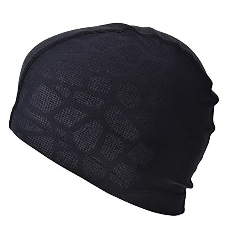 SheShy Swim Cap, Flexible Nylon Spandex Fabric Cotton PU Fiber Swimming Bathing Cap Hat for Men Women Kids Adults Black - BeesActive Australia