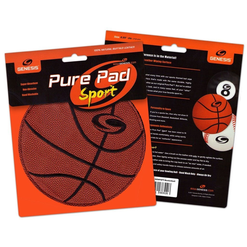 [AUSTRALIA] - Genesis Pure Pad Sport Bowling Ball Wipe Pad- Basketball Theme 