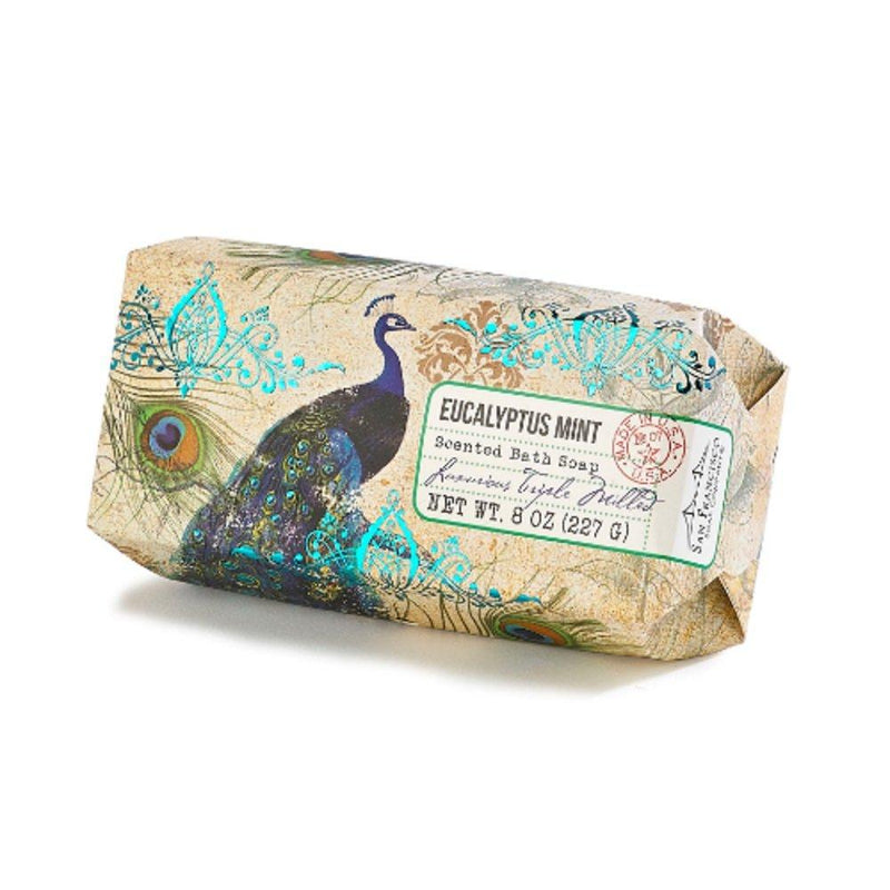 San Francisco Soap Company Pillow Bath Bars Gift Box, Peacock Eucalyptus Mint Bar - BeesActive Australia