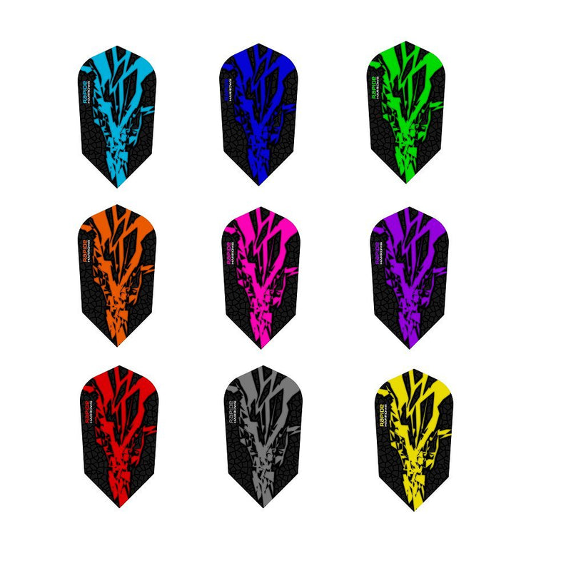 PerfectDarts 10 x Sets Harrows Rapide X Mixed Colour Dart Flights Slim - BeesActive Australia