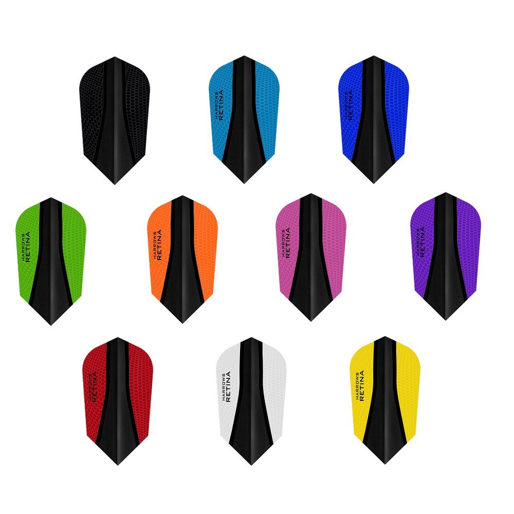 PerfectDarts 5 x Sets Harrows Retina X Mixed Colour Dart Flights Slim - BeesActive Australia