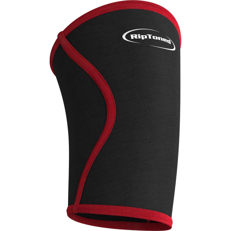 Knee Sleeve 7mm - By Rip Toned (1) - Compression Support for Weightlifting, Powerlifting, Xfit, Squats, Pain Relief & Strength Training (SEE SIZING GUIDE - XXXL Black) - BeesActive Australia