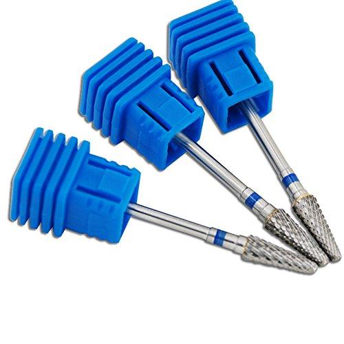 KADS 1pc Professional Nail Drill Ceramic Flame Bit For Nail Electric Drilling Machine Accessory Tool (Blue 2) Blue 2 - BeesActive Australia