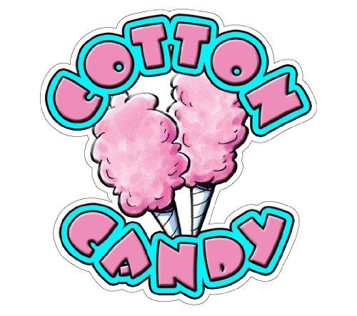 Cotton Candy Concession Decal Trailer cart Sign Stand 36" - BeesActive Australia