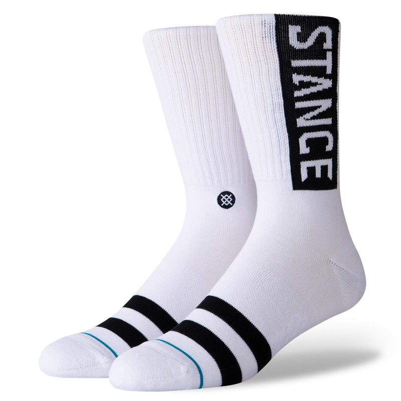 Stance OG Crew Socks Large White - BeesActive Australia