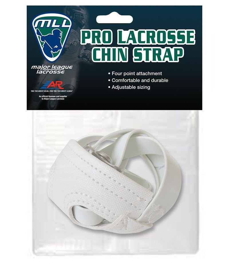 [AUSTRALIA] - A&R Sports A&R MLL Major League Lacrosse Pro Helmet 4 Pt. Chin Strap Adjustable Blk or Wht White 