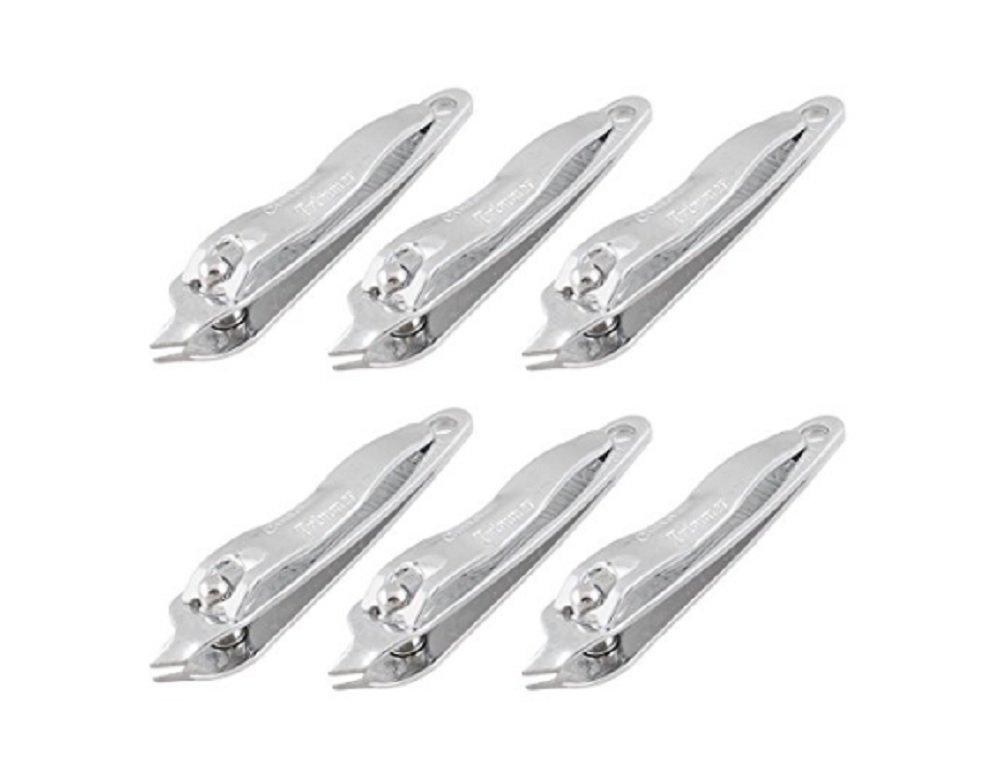 DMtse 6 x Metal Slanted Edge Nail Cutting Clippers Pedicure Manicure Tool Slanted Tip Metal Nail Clipper Cutter Pedicure Manicure Tool - BeesActive Australia