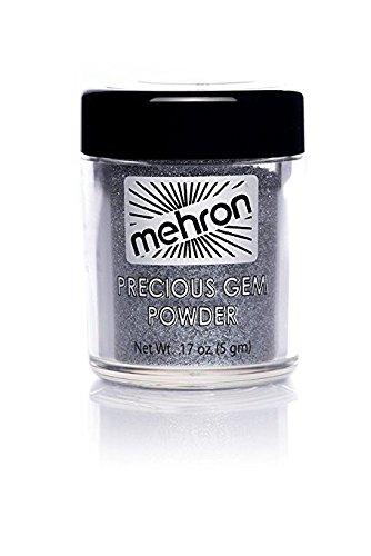 Mehron Precious Gem Glitter Powder 0.17 Oz | Silky, Bright Colors, Shimmering & Sparkling Loose Eyeshadow | For Face, Body & Nails | Add Intensity, Improve Looks & Create Dramatic Effect (Black Onyx) - BeesActive Australia