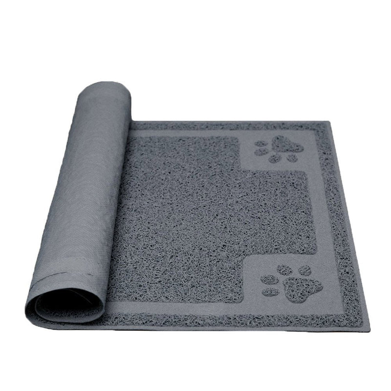 Darkyazi Pet Feeding Mat Large for Dogs and Cats,24"×16" Flexible and Easy to Clean Feeding Mat,Best for Non Slip Waterproof Feeding Mat Grey - BeesActive Australia