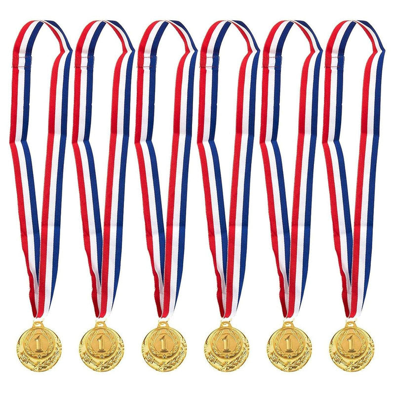 Juvale Gold Medals for Kids, Metal Awards for Sports Party Favors, Decorations (2 in, 6 Pack) - BeesActive Australia