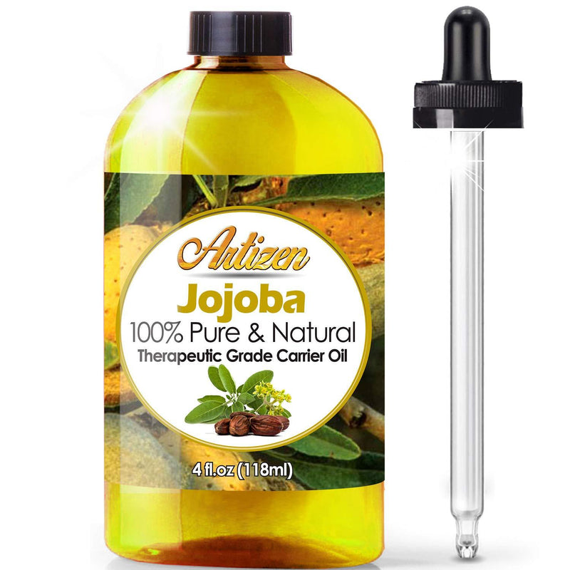 100% Pure Jojoba Oil (HUGE 4OZ BOTTLE) All-Natural Jojoba Oil - Cold Pressed - Perfect Moisturizer for Hair, Skin, Face, and Hair - BeesActive Australia