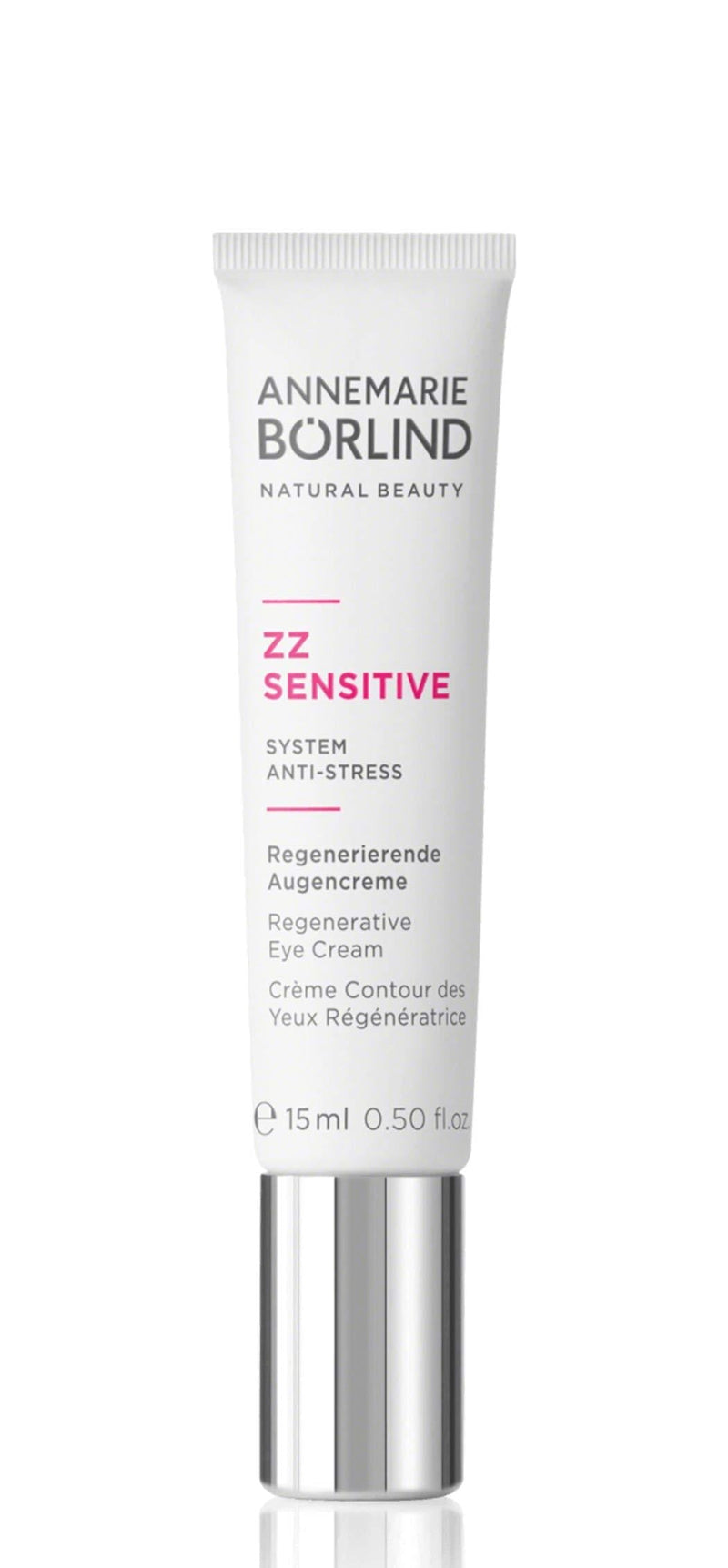 ANNEMARIE BÖRLIND – ZZ SENSITIVE Regenerative Eye Cream – With Vitamin C + E and Meadowfoam Extract to Strengthen the Natural Skin Barrier and Soothe Stressed Skin – Step 5 of 5 - 0.5 Oz - BeesActive Australia