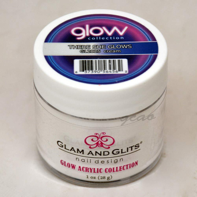 Glam and Glits Acrylic Powder Glow in the Dark - There She Glows 2025 - BeesActive Australia