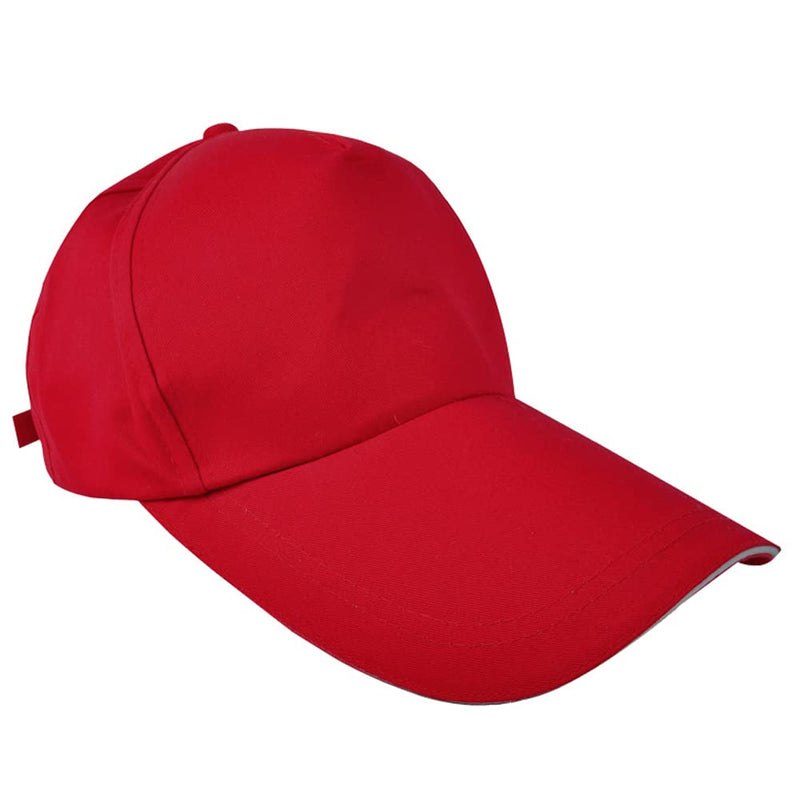 LOCOMO Men Women Plain Black Super Extra Long Bill Snapback Cap FFH322 Red With Stripe at Brim - BeesActive Australia