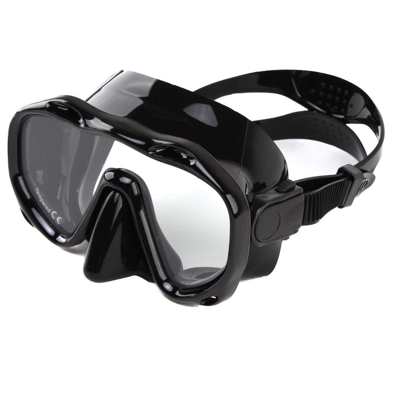 [AUSTRALIA] - Whale an-ti Fog Dive Mask Scuba Diving Goggles,Waterproof and Quick Adjustable Snorkeling Masks for Men & Women black 