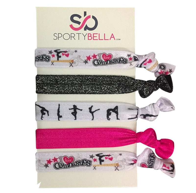 Infinity Collection Gymnastics Hair Ties- Girls Gymnastics Hair Accessories- Gymnastics Elastics for Gymnast - BeesActive Australia